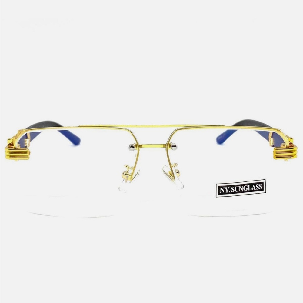 New Gold Frame Glasses LENS COLOR : Clears provide so much style & class.